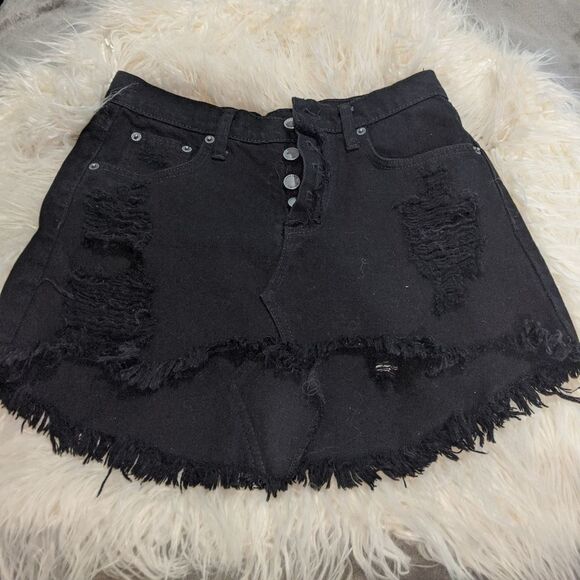 Carmar L/F Black Jean Button-up Shirt size 25 - Picture 2 of 5